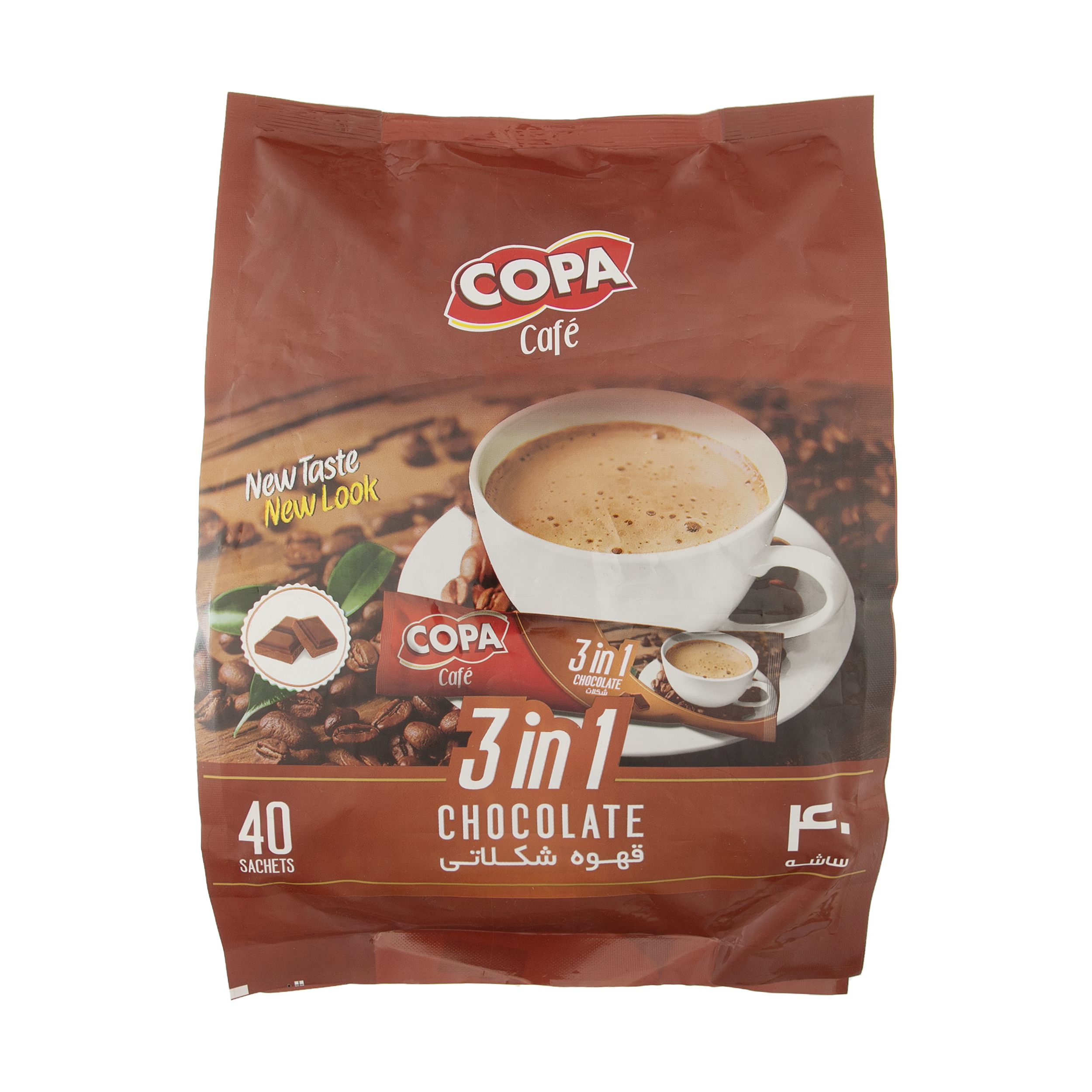 قهوه شکلاتی 3 در 1 کوپا – 40 ساشه 18 گرمی